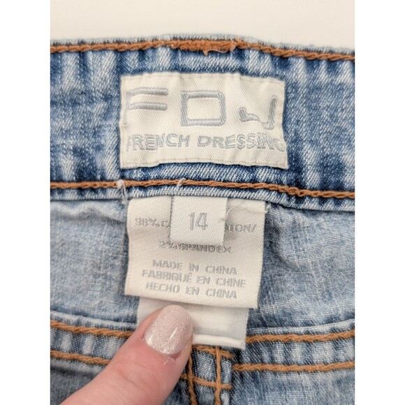 FDJ French Dressing Bootcut Blue Light Wash Stretch High Rise Jeans Size 14 - Picture 4 of 6